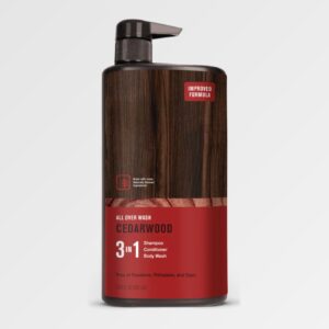 Every Man Jack 3 in 1, Shampoo + Conditioner + Body Wash, CEDARWOOD - 28oz PUMP
