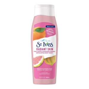 St. Ives Radiant Skin Body Wash Pink Lemon and Mandarin Orange, 13.5 Fl Oz (Pack of 1)