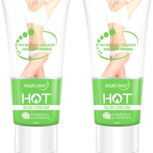 Hot Cream 2 Pack, Cellulite Slimming & Firming Cream, Body Fat Burning Massage Gel for Shaping Waist, Abdomen and Buttocks