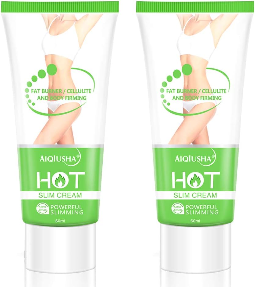 Hot Cream 2 Pack, Cellulite Slimming & Firming Cream, Body Fat Burning Massage Gel for Shaping Waist, Abdomen and Buttocks