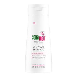 SEBAMED Everyday Shampoo For All Hair Types and Sensitive Scalp pH 5.5 for Healthier Looking Hair 6.8 Fluid Ounces (200 Milliliters)