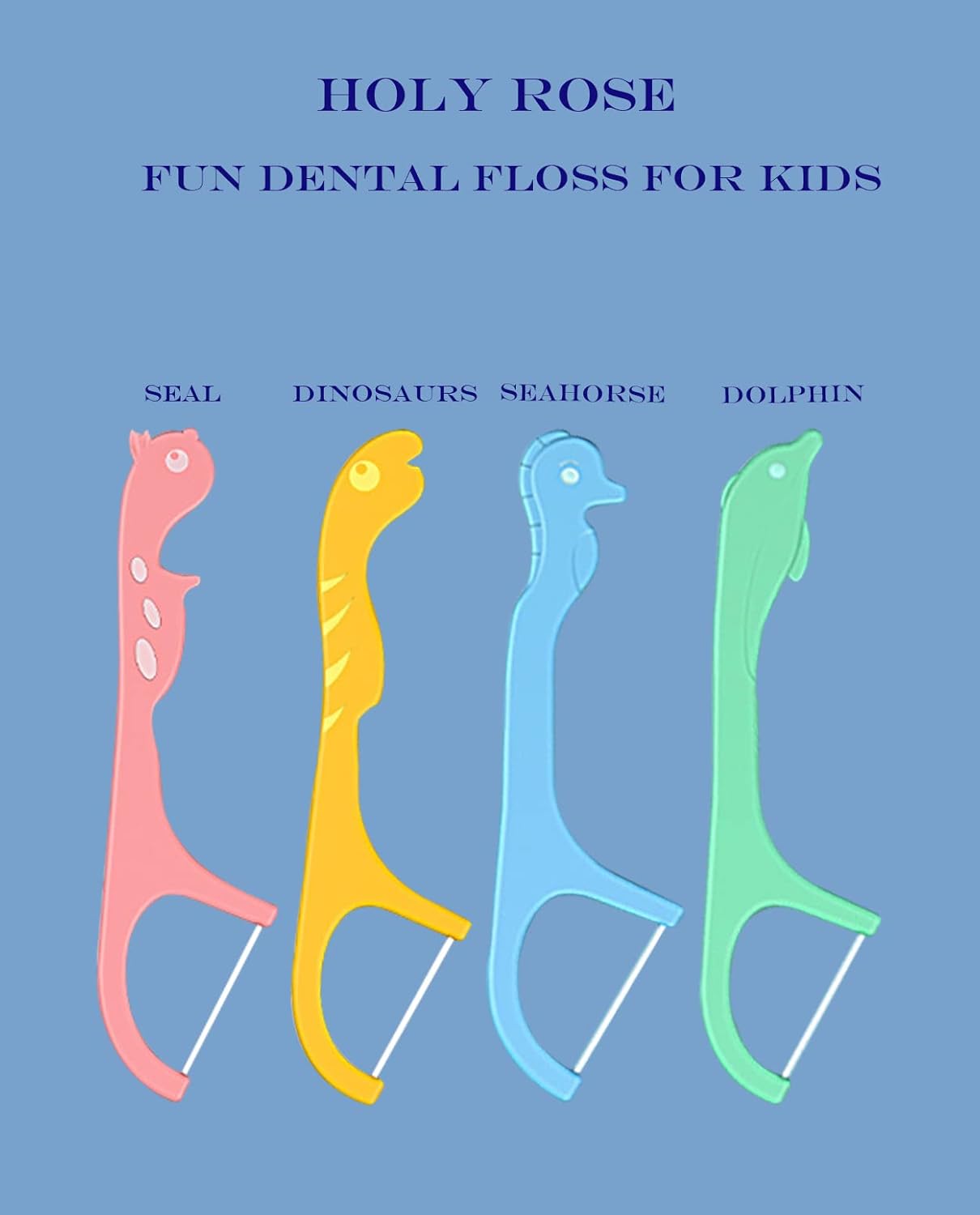Kids Professional Unflavored Dental Floss Picks Dispenser Set 2 Boxes for Children and Teens - Image 5