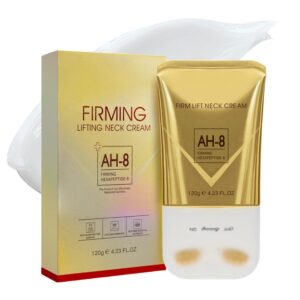 AH-8 Neck Firming Cream for Crepey Skin – Hydrating & Tightening Lotion with Hexapeptide, Roller Applicator for Smoothing Cosmetic Care (1)