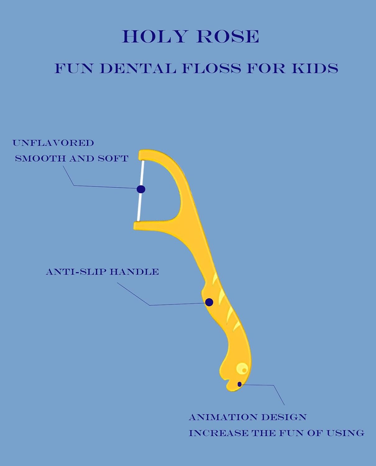 Kids Professional Unflavored Dental Floss Picks Dispenser Set 2 Boxes for Children and Teens - Image 6
