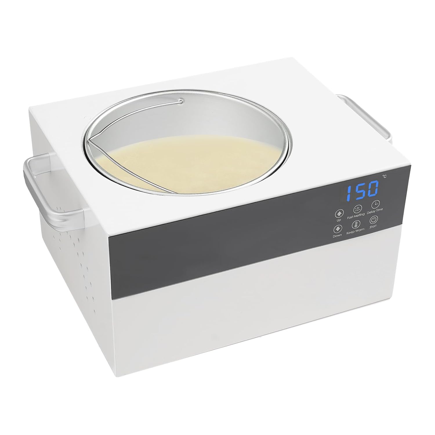 Professional 2.5L Wax Warmer for Hair Removal, Fast Heating in 5 Mins, Digital Display Non-stick Wax Pot, Adjustable Temperature 86-275°F, Portable Wax Warmer Ideal for Home and Salon Use