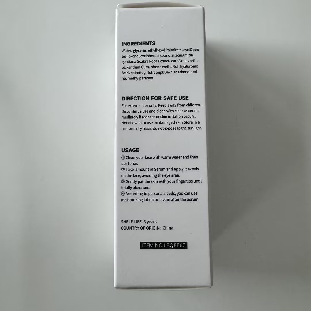 1 oz Retinol Face Serum for Acne Treatment Pore Minimizer Skin Radiance Spot Removal - Image 6