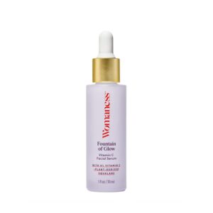 Womaness Fountain of Glow Face Serum – Brightening Vitamin C Serum for Face with 8% Vitamin C & Plant-Derived Squalane Oil – Menopause Skin Care for Improving Uneven Skin Tone & Dullness – 30ml