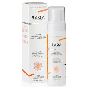 BAGA Feminine Wash for Intimate Area - PH Balanced Plant-Based Intimate Wash for Women with Nioli Oil, Aloe Vera, Tea Tree Oil & Hyaluronic Acid - Ideal for Sensitive Skin Types