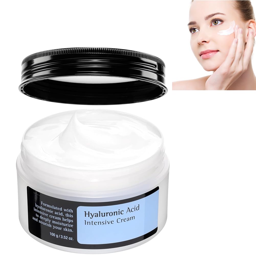 Hyaluronic Acid Moisturizer Face Cream, Long-lasting Hyaluronic Acid Intensive Cream For Dry & Sensitive Skin, Rich Hydrating Face Cream For Daily