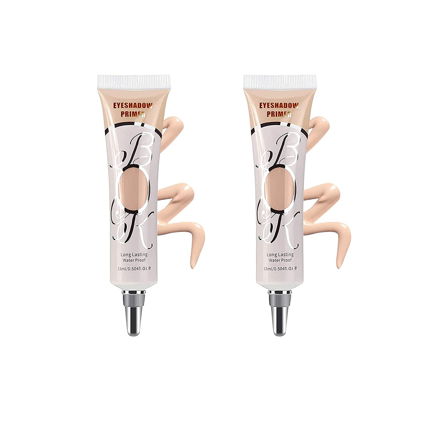 2 Pack Matte Eyeshadow Primer for Oily Lids Medium Eyeshadow No Crease Eye Primer Makeup Eyeshadow Base Waterproof & Smudge-proof & Long Lasting Cream Liquid Eye-shadow for All Shadows (Set B)