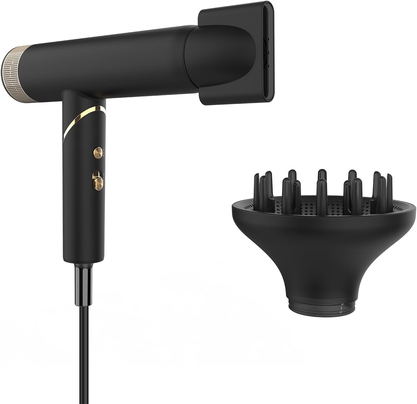 Foldable Professional Hair Dryer with Diffuser, Lightweight, High-Speed Motor, Travel Ready - Image 8