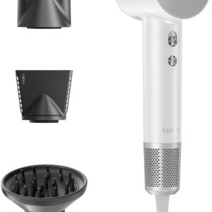 Laifen Swift Special Hair Dryer, High Speed 200M Ionic Blow Dryer with 110, 000 RPM Brushless Motor for Fast Drying, Low Noise, Hairdryer with Magnetic Nozzle