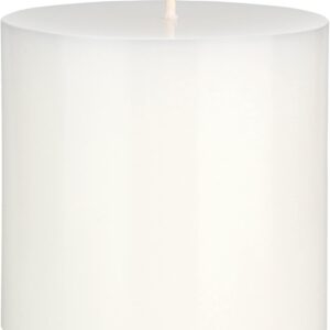 Mega Candles 1 pc Unscented Solid White Pillar Candles, Hand Poured Premium Wax Candle 3 Inch x 3 Inch, Home Décor, Spas, Weddings, Celebrations, Party, Centerpieces, Holidays, Vigils, Prayers
