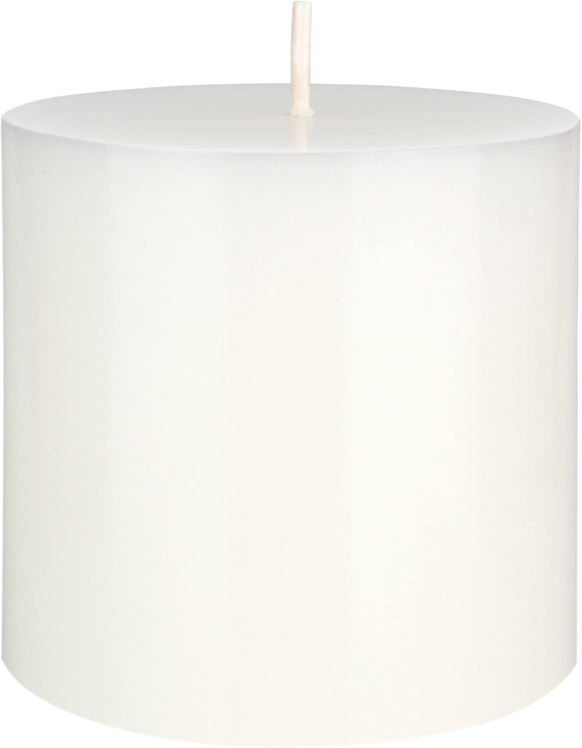 Mega Candles 1 pc Unscented Solid White Pillar Candles, Hand Poured Premium Wax Candle 3 Inch x 3 Inch, Home Décor, Spas, Weddings, Celebrations, Party, Centerpieces, Holidays, Vigils, Prayers