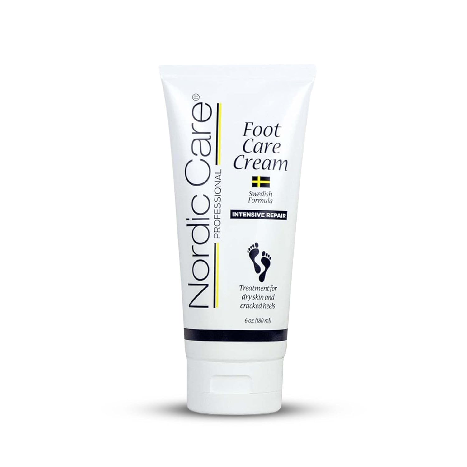 Nordic Care Foot Care Cream - Intensive Repair Foot Cream With Urea & Eucalyptus Oil for Cracked Heels, Foot Care Cream Provides Deep Hydration & Prevent Further Cracking | (6 Ounce, Pack of 1)