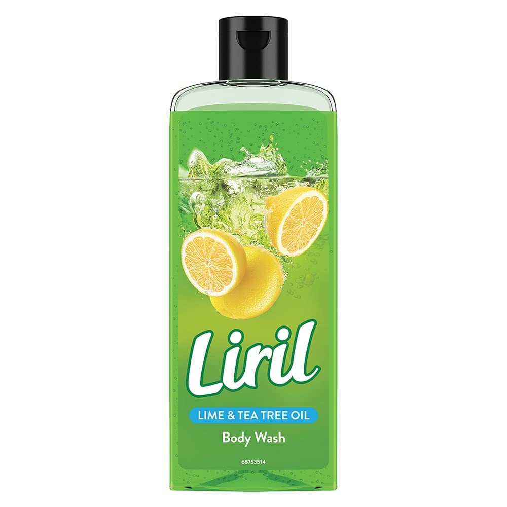 Lemon & Tea Tree Body Wash, 250ml, Refreshing Liquid Shower Gel for Bathing for Men & Women, Refresh and Rejuvenate with Liril Body Wash