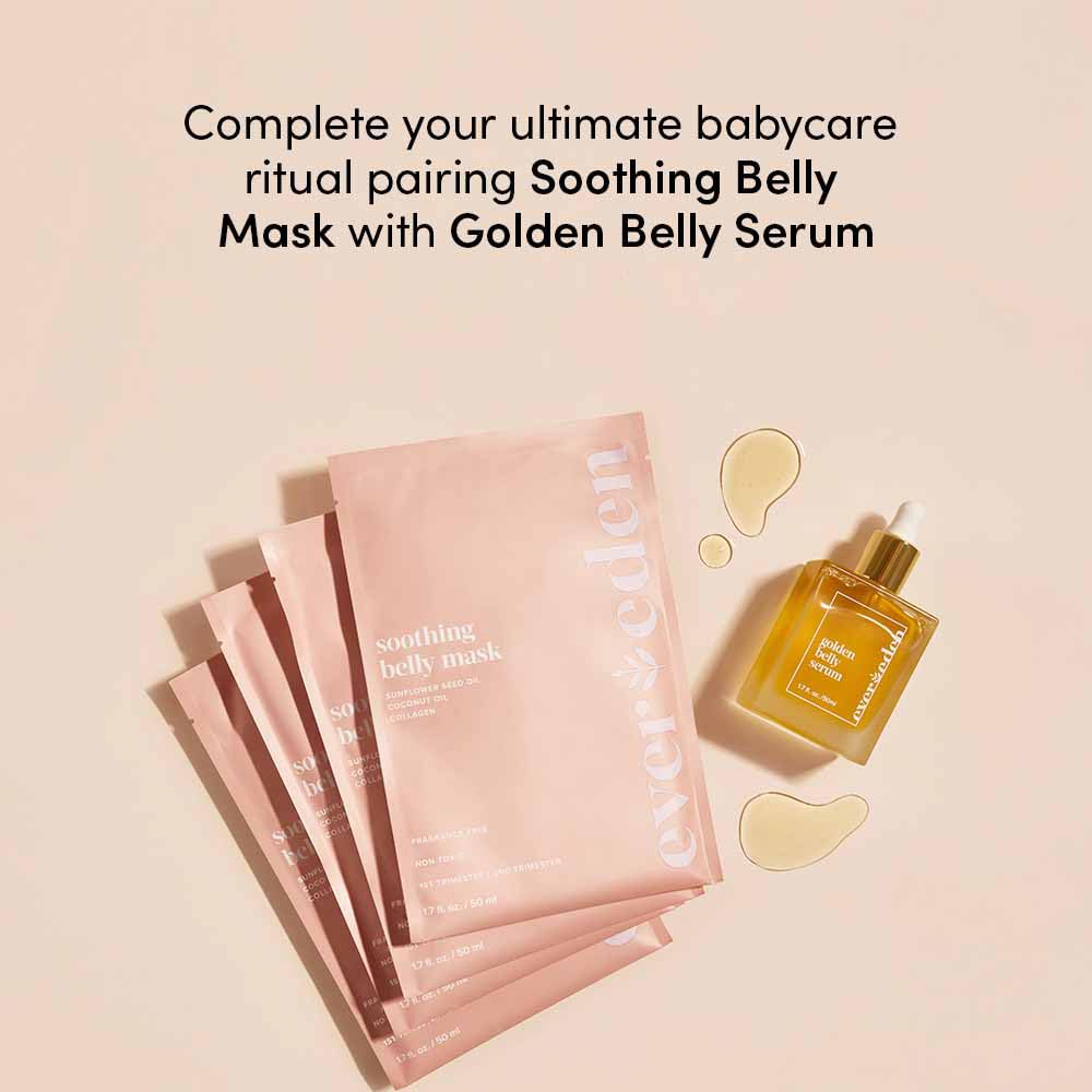 Evereden Soothing Belly Mask for Stretch Marks - One Size | 1 count | Belly Mask for Pregnancy | Clean Pregnancy Skincare | Non-toxic and Fragrance Free - Image 6