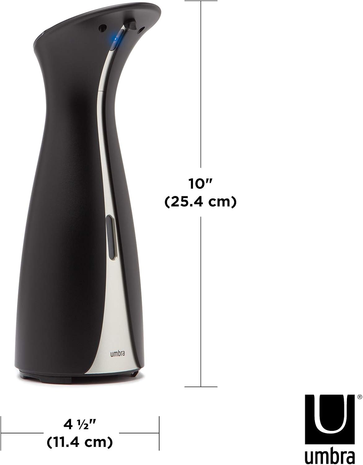 Umbra Otto 8.5 oz Black Touchless Soap Dispenser for Kitchen and Bathroom - Image 3