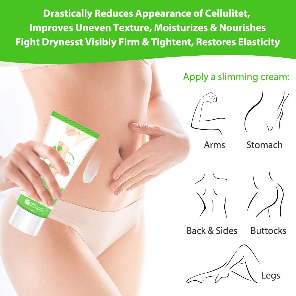 Hot Cream 2 Pack, Cellulite Slimming & Firming Cream, Body Fat Burning Massage Gel for Shaping Waist, Abdomen and Buttocks - Image 10