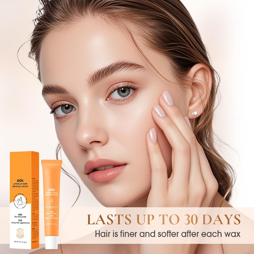 Gentle Painless Hair Removal Cream for Women Face and Body with Scraper 100ml - Image 7