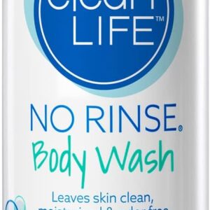 No-Rinse Body Wash, 8 fl oz - Leaves Skin Clean, Moisturized and Odor-Free, Rinse-Free Formula