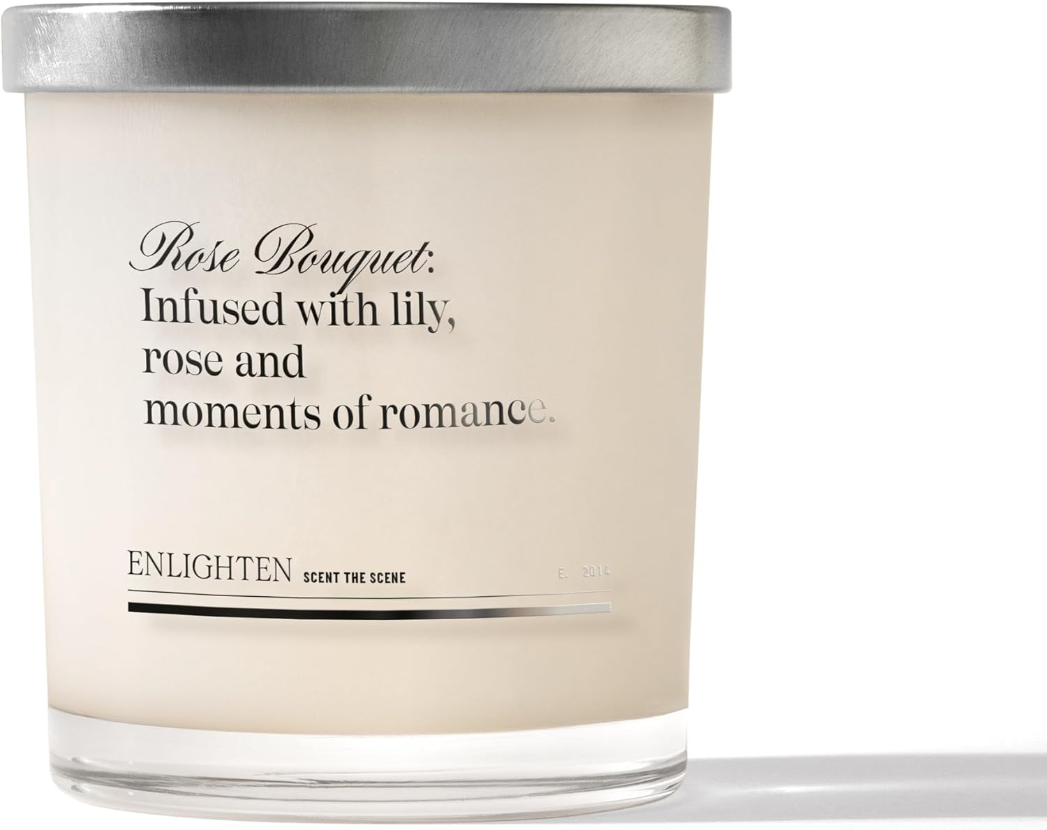 Enlighten Rose Bouquet Candle | Luxurious Rose, Lily & Marigold Scent | Double Scent Load for Enhanced Aroma | Eco-Friendly, Hand-Poured Soy Wax | 12oz Glass Tumbler | Made in USA