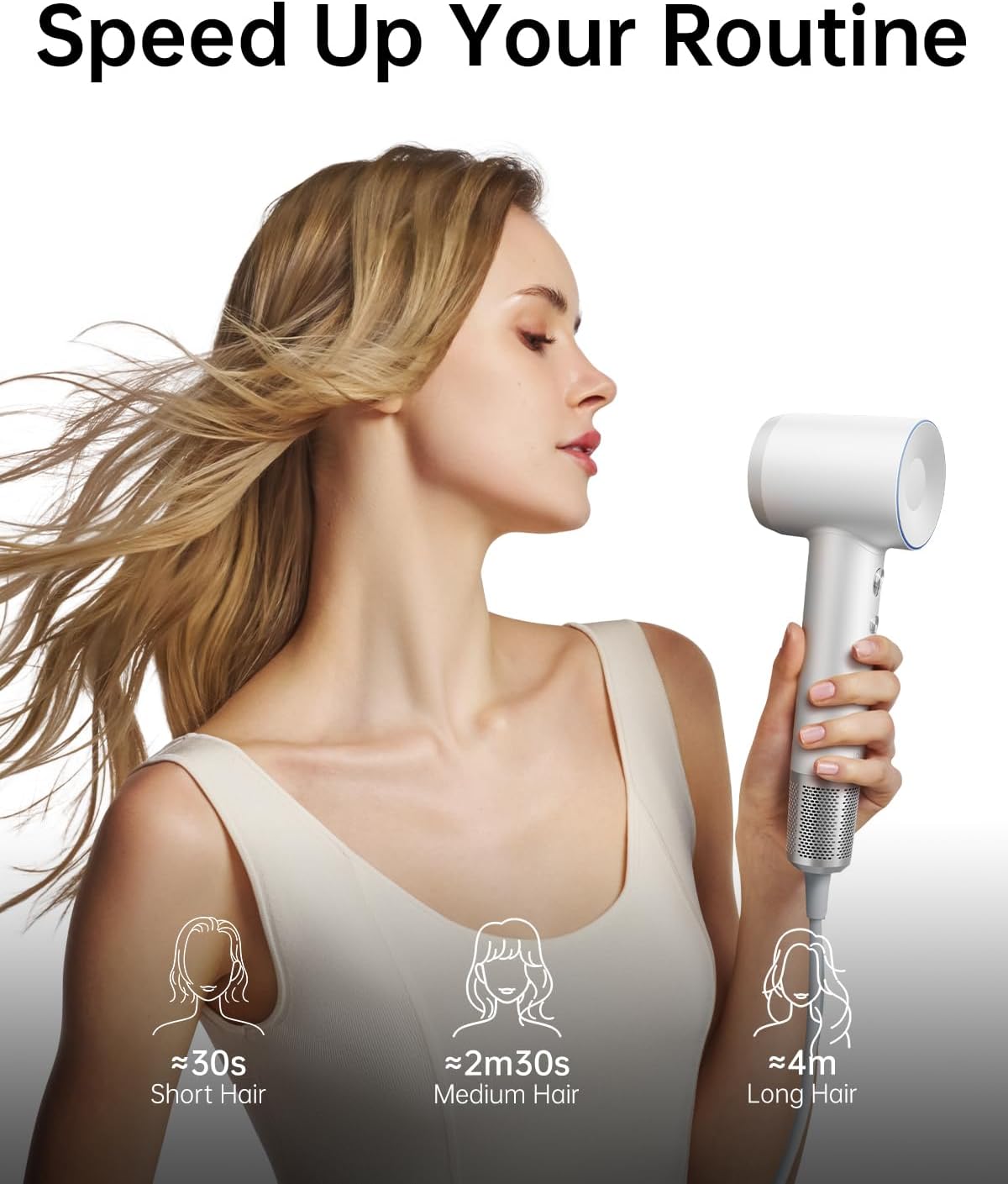 Laifen Swift Special Ionic Hair Dryer 200M High Speed 110,000 RPM Motor Magnetic Nozzle - Image 2