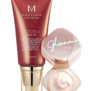 MISSHA M Perfect Cover BB Cream No.25 & Glow Skin Balm Bundle