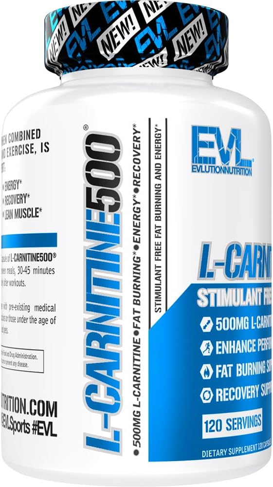 Evlution EVL L-Carnitine 500mg Supplement for Weight Management and Muscle Support - 120 Servings - Image 4