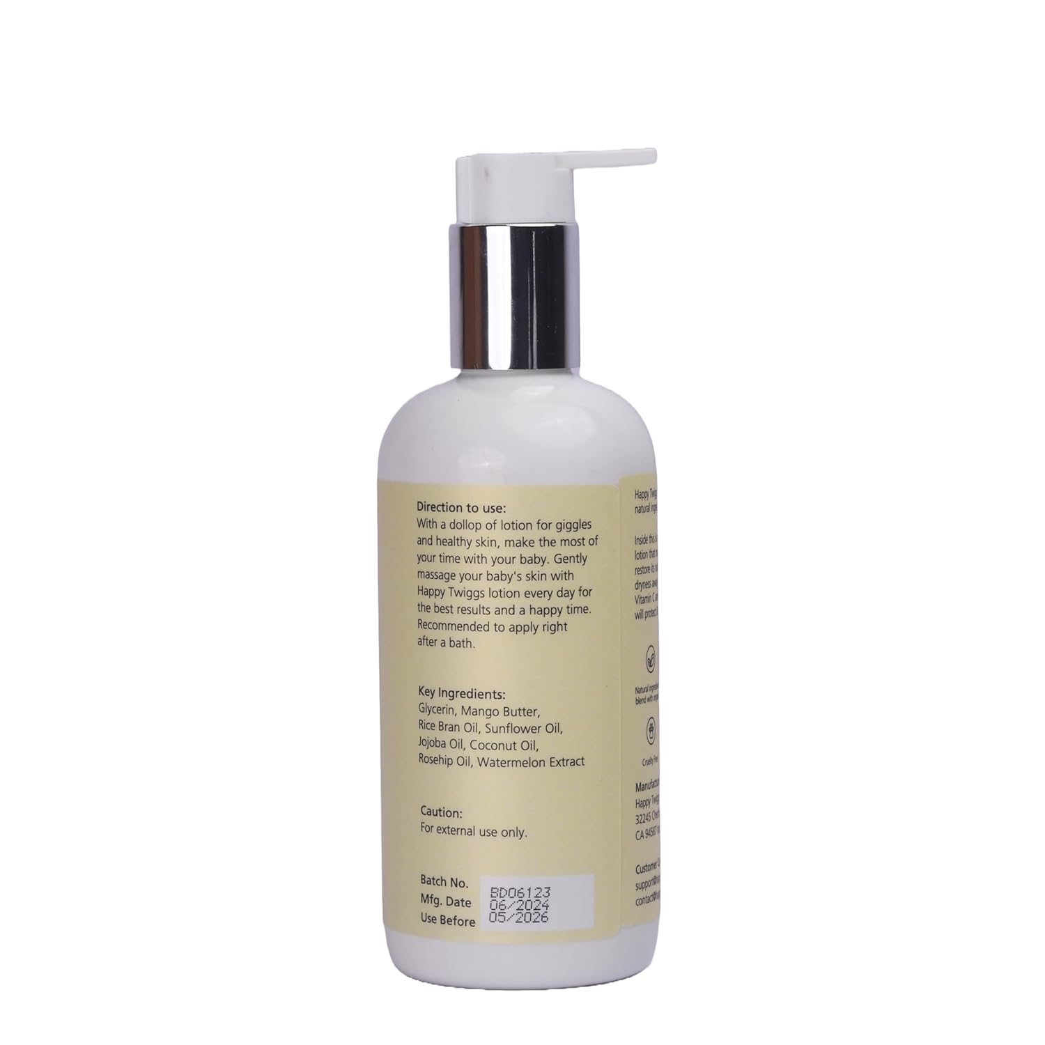 Organic Revitalizing Body Lotion for Newborn, Kids, Adults - Vitamin C & Watermelon Extract for Sensitive Skin, Non-Greasy, Tear-Free, Hydrating & Nourishing Body Lotion - Moisturizes & Protects - Image 6