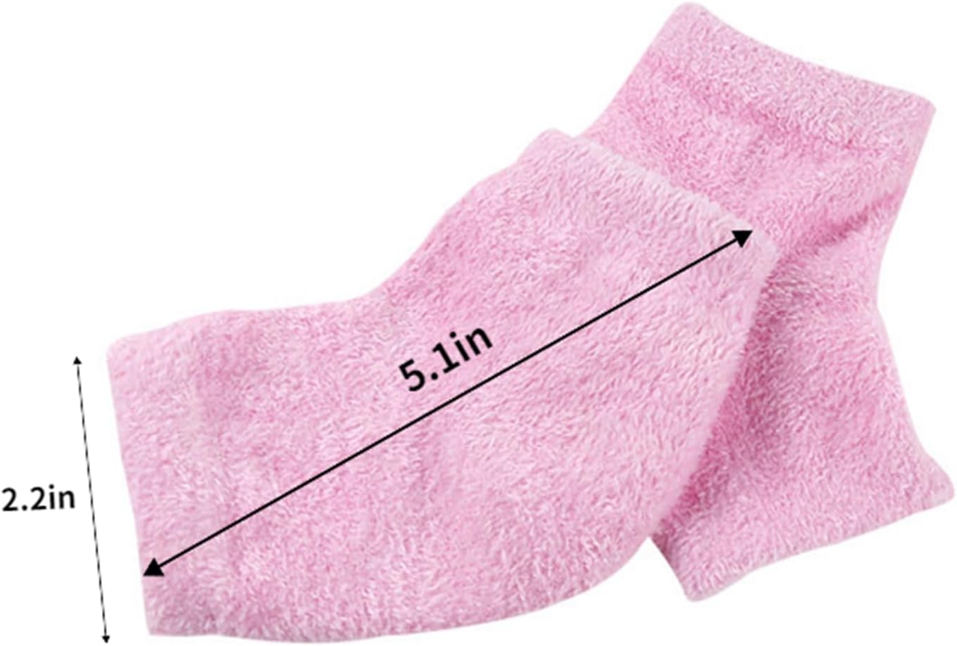 Castor Oil Pack Wrap for Foot, Castor Oil Moisturizing Heel Socks, for Plantar Fasciitis, Cracked Heels - Suitable for Overnight Moisturizing of Feet (Without Essential Oils) (Pink) - Image 4