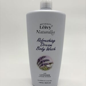 Lavender Moisturizing Body Wash Scented, Gentle & Hydrating Shower Gel for Sensitive Skin, Creamy Gel Formula, Vitamin E + Pearl Powder Infused, 38.8 Fl oz Bottle