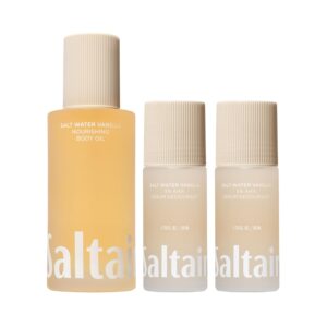 Saltair Serum Deodorant Salt Water Vanilla 2 Pack Luxurious Salt Water Vanilla After Shower and Bath Oil Moisturizer