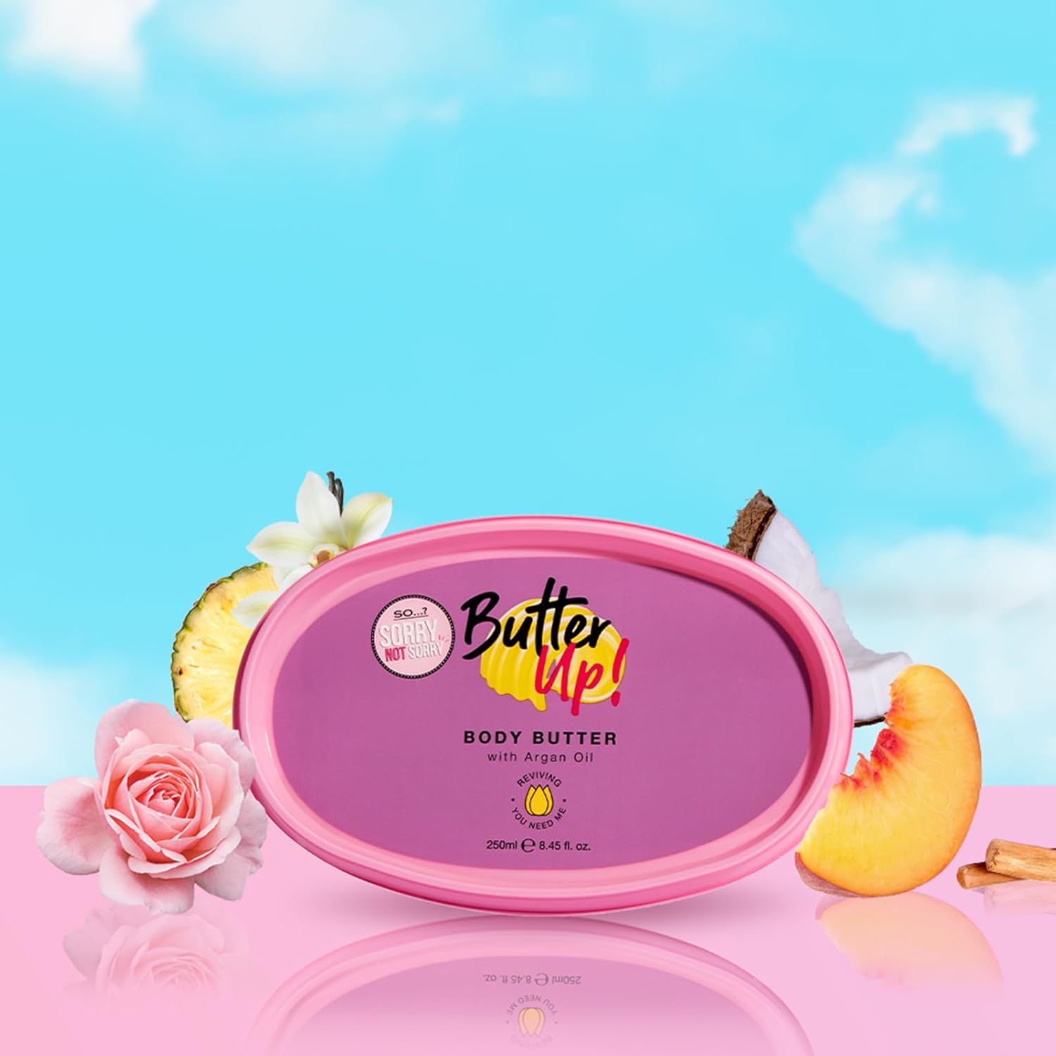 Sorry Not Sorry Butter Up Body Butter Vanilla Argan Oil 8.45 oz for Women - Image 3