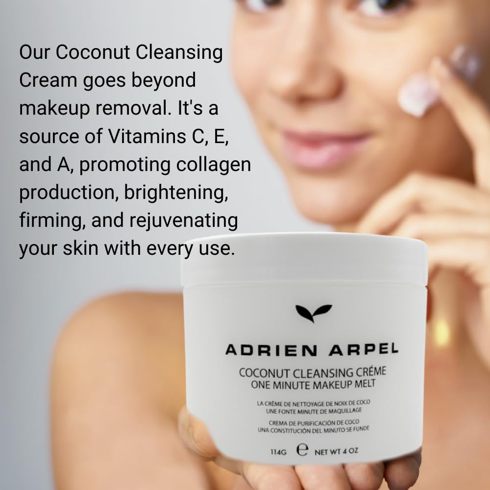 Adrien Arpel Coconut Cleansing Crème 4 oz Facial Cleanser and Makeup Remover for Sensitive Skin - Image 7