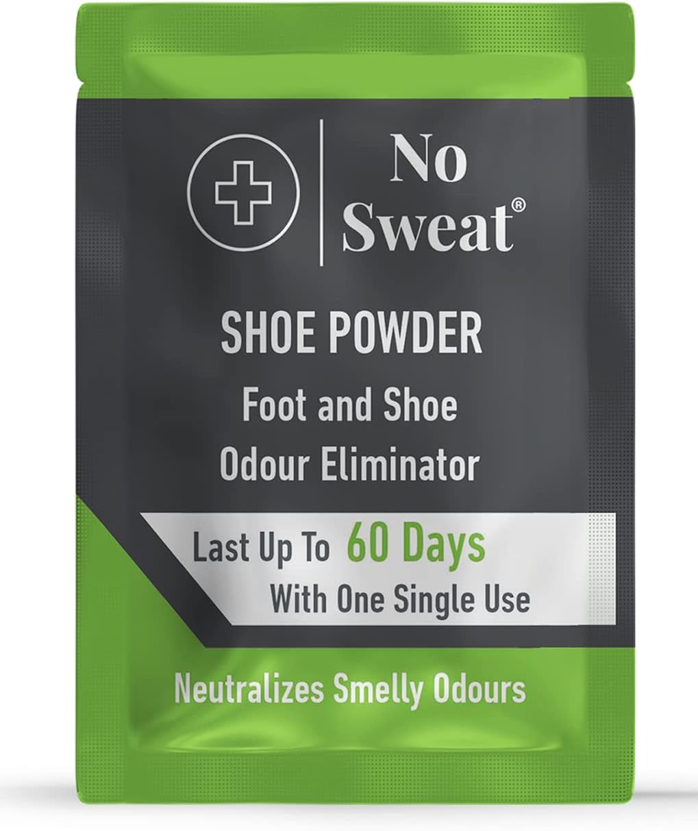 No Sweat Odour Eliminator Foot and Shoe Powder Sachets 10 Count Lasts 60 Days - Image 2