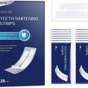 Teeth Whitening Strips,Enamel Safe, 28 Strips for Sensitive Teeth,Professional and Natural Teeth Whitening Kit,14 Treatments