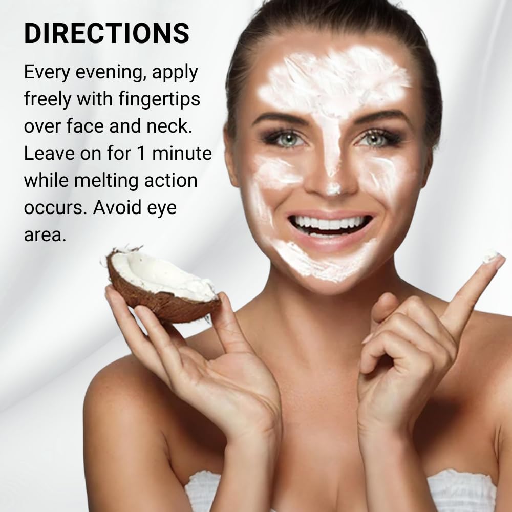 Adrien Arpel Coconut Cleansing Crème 4 oz Facial Cleanser and Makeup Remover for Sensitive Skin - Image 6