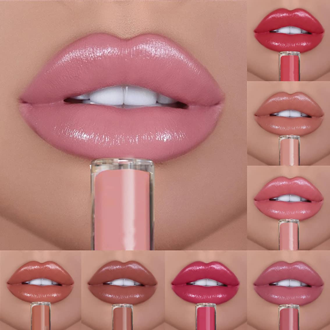 Kayswnag 12 Color Cream Texture Waterproof Lipstick, Lip Gloss Lip Lust Creme Lipgloss Liquid Lipstick,Waterproof Long Lasting Velvet Lip Gloss (02#) - Image 3