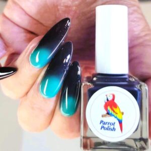 Costa Rica Dreams' Thermal Nail Polish, Color Changing Black to Turquoise Lacquer