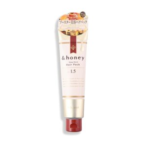 Vicrea &-Honey Hair Mask 130g - Japanese Deep Moist Hair Pack Step 1.5 - Deep Conditioning & Hydrating - Moisturizing Honey Mask for Frizzy, Damaged, dry Hair