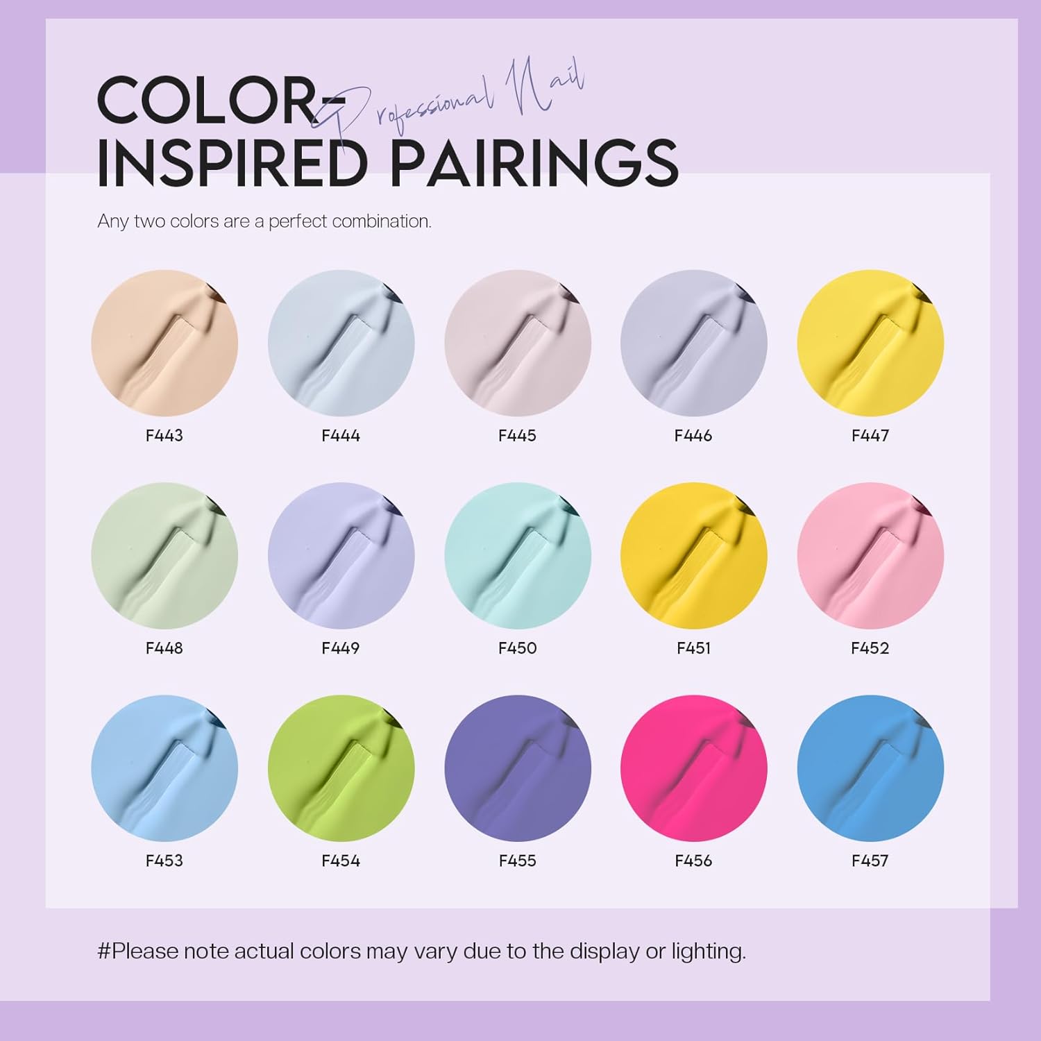 Morovan 15 Color Pastel Nail Polish Set 8ml Bottles for Women - Image 7