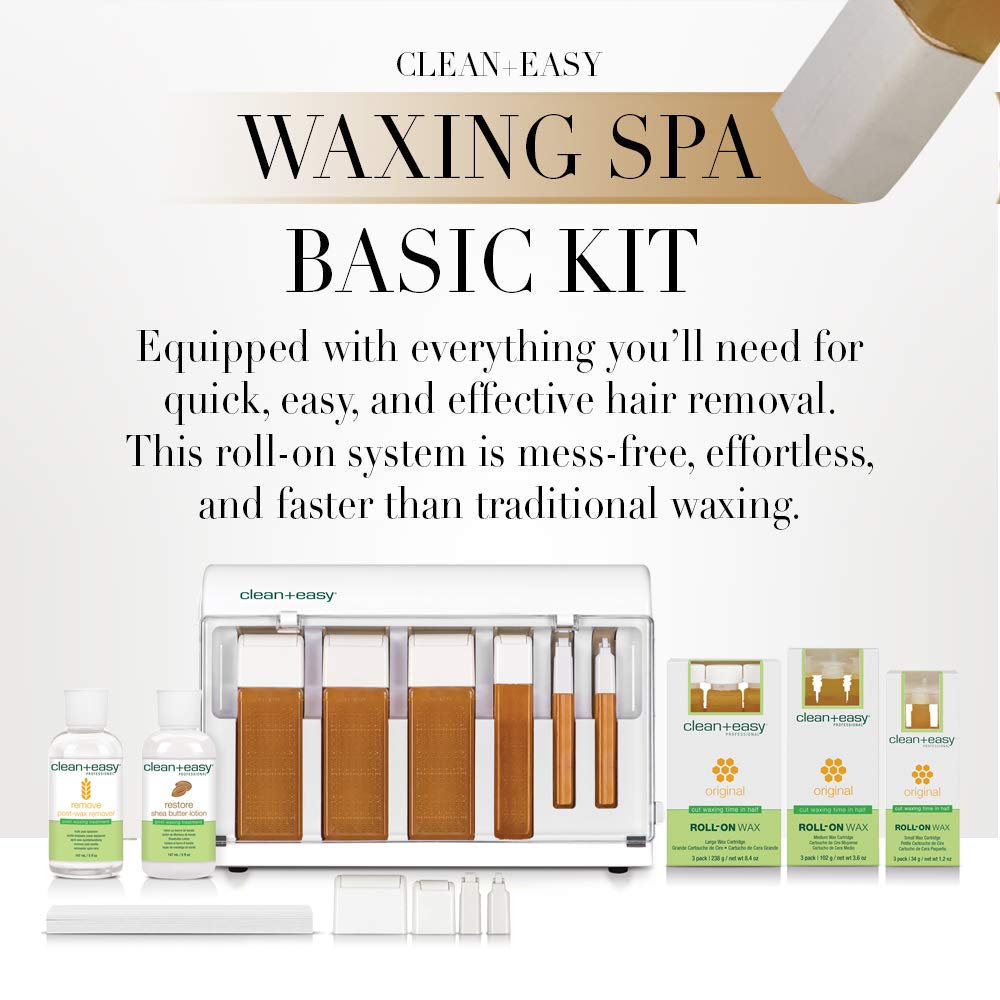 Clean + Easy Roll On Wax Kit (120V) - Complete Waxing Face and Body Hair Removal, Wax Roller Kit for Flawless Skin, Top Pick for Estheticians - Image 5
