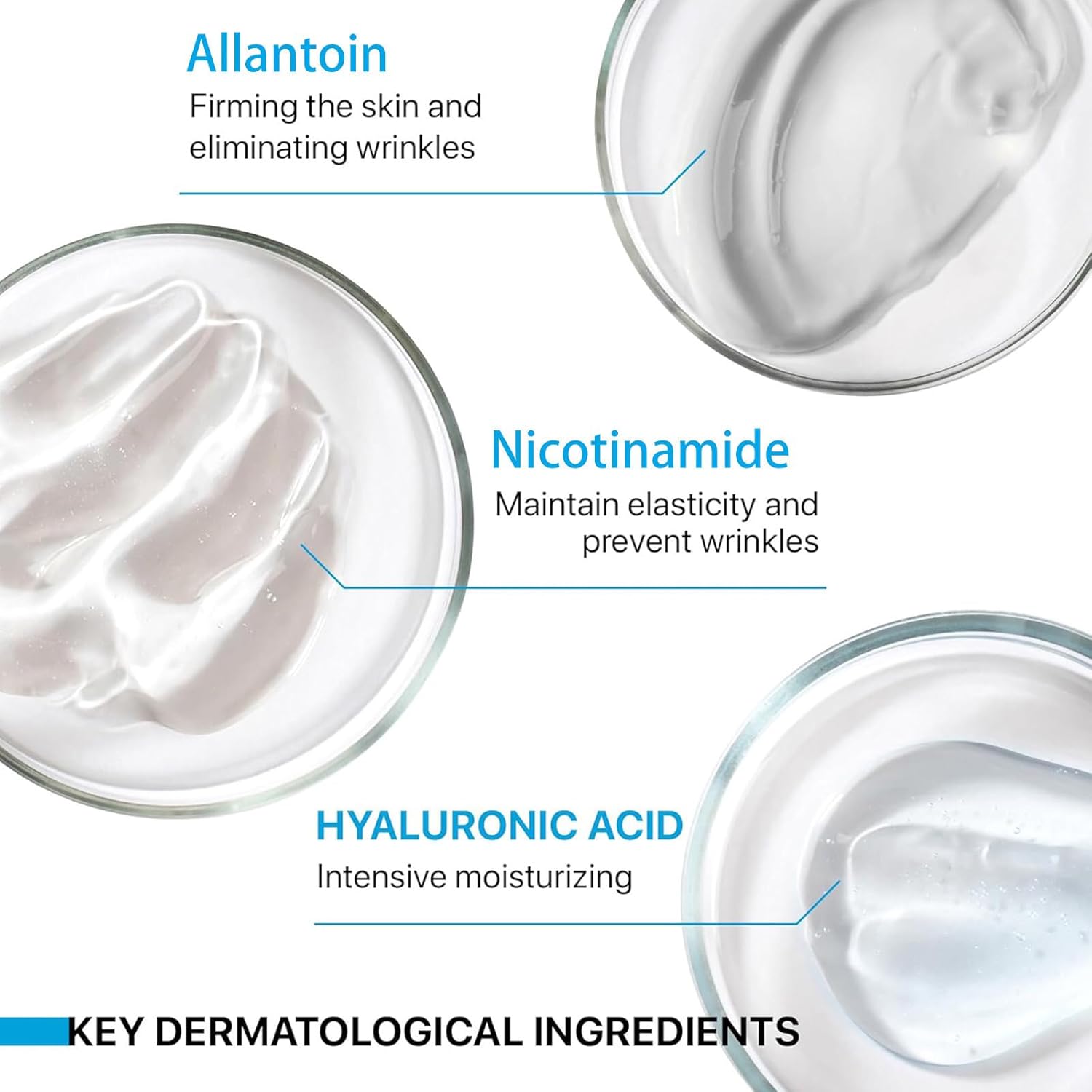 Hyaluronic Acid Moisturizer Face Cream, Long-lasting Hyaluronic Acid Intensive Cream For Dry & Sensitive Skin, Rich Hydrating Face Cream For Daily - Image 4