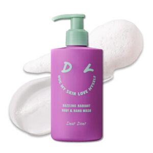 Dear Doer] Dazzling Radint Body & Hand Wash | Vegan | 10.14 fl oz - pH-Balanced 100% Plant-Based Surfactants for Glowing Skin with Fresh Floral Scent