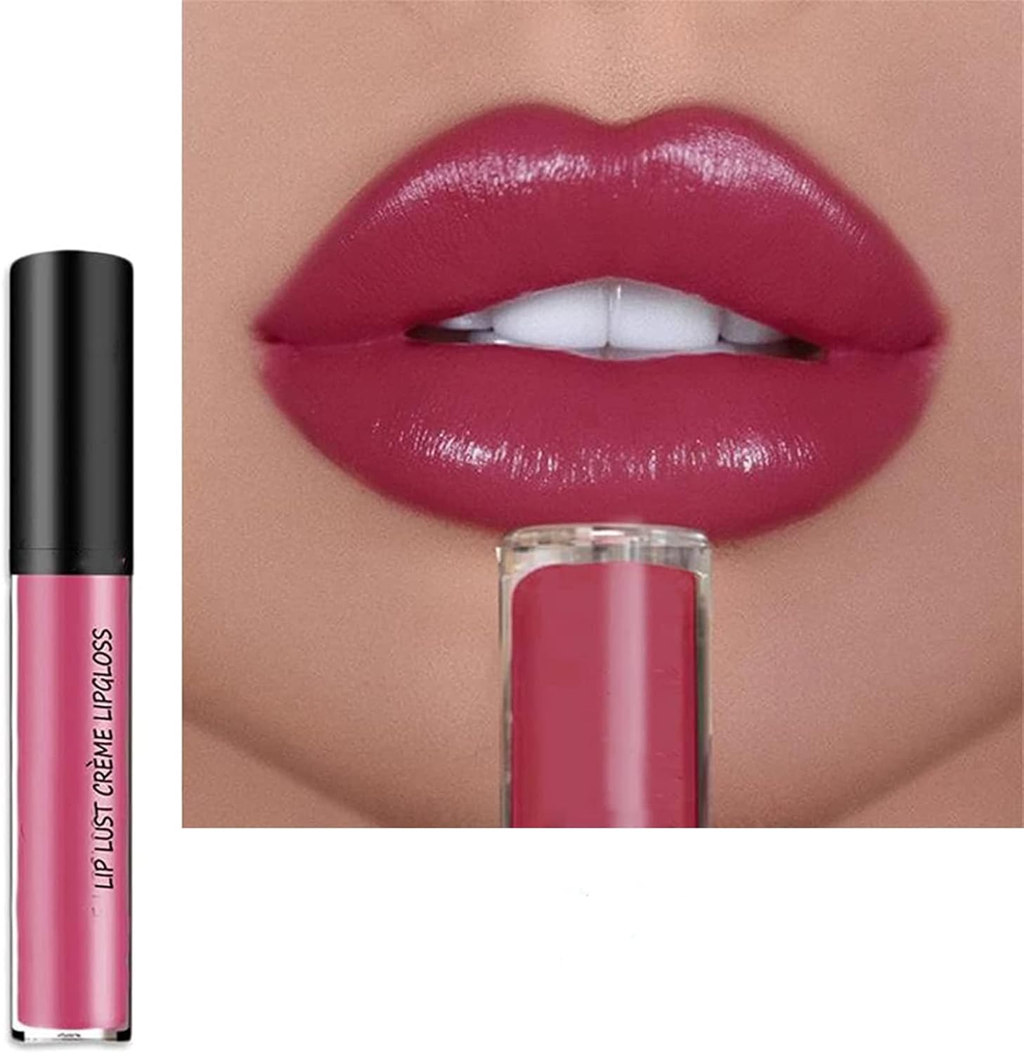 Kayswnag 12 Color Cream Texture Waterproof Lipstick, Lip Gloss Lip Lust Creme Lipgloss Liquid Lipstick,Waterproof Long Lasting Velvet Lip Gloss (02#) - Image 8