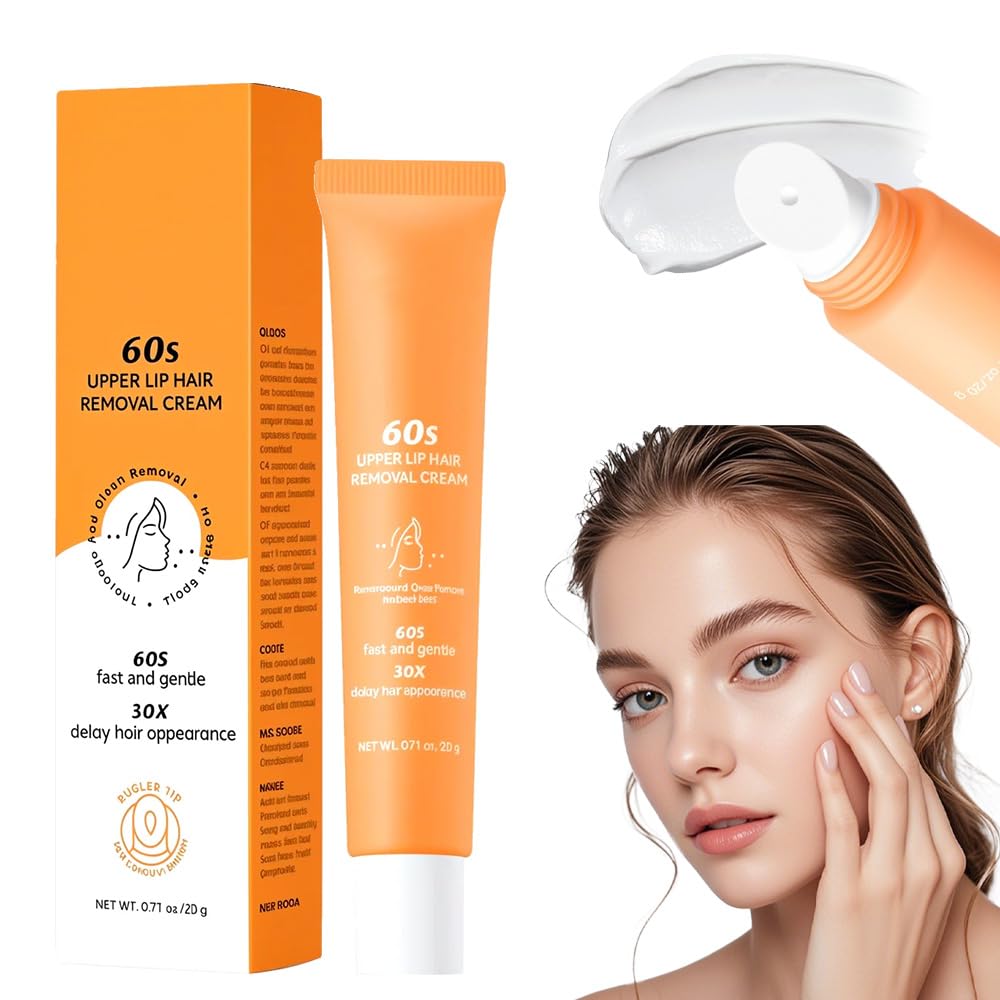 Hair Removal Cream for Women,2025 New Gentle Facial Hair Removal Cream With Scraper,Painless Hairs Removers for Body Face Lips (2)
