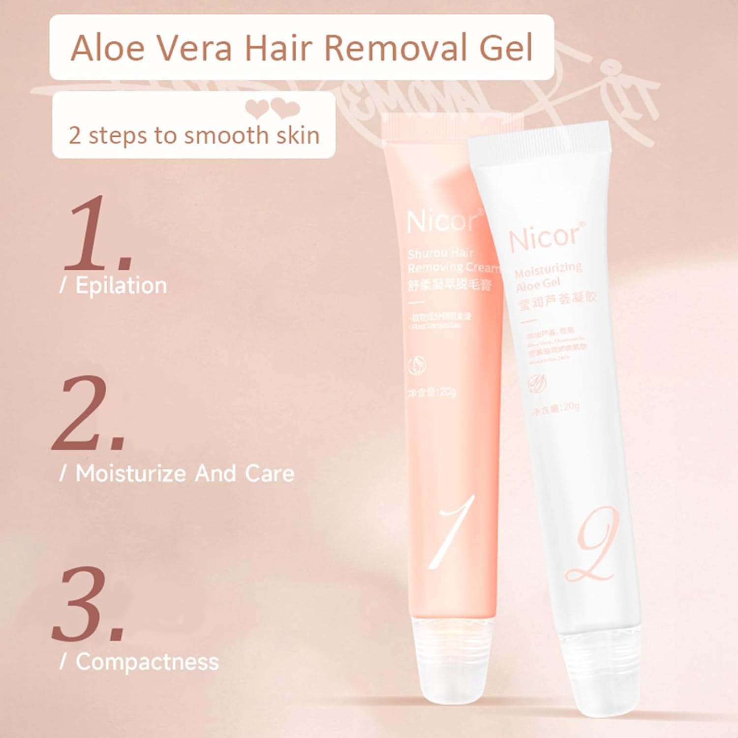 Gentle 200ml Facial Hair Removal Cream Kit for Face, Legs, Arms, and Body - Image 5