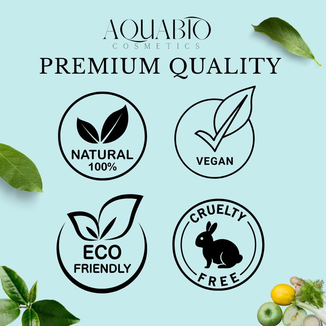 AquaBio Organic Vegan AHA Face Scrub 3.4 Oz with Shea Butter and Pomegranate - Image 5