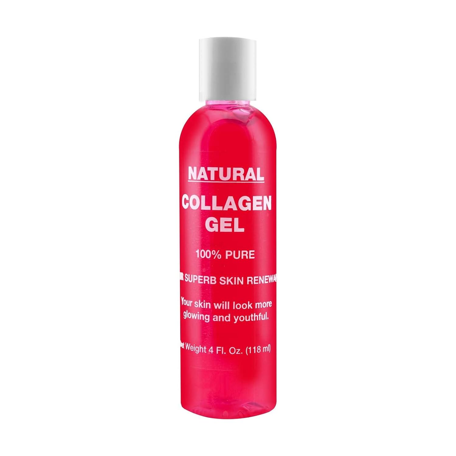 Natural Facial Collagen Gel (118 ml) - Organic Face Mask Beauty Care for Women - Hydrating and Moisturizing Pure Dermal Collagen for Dry Or Rough Skin - Get Healthier Younger Looking Skin (1 PACK)